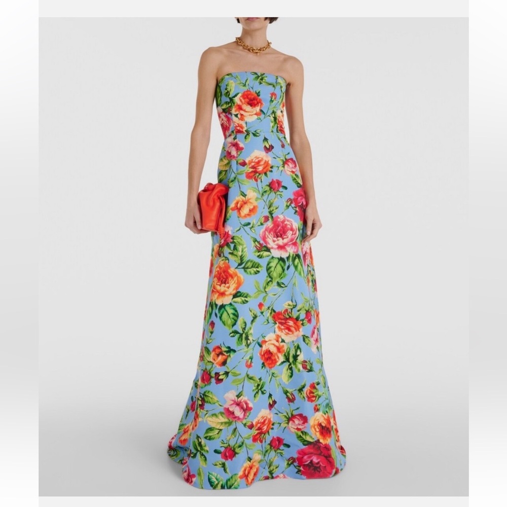 Carolina Herrera Elegant Blue Gown